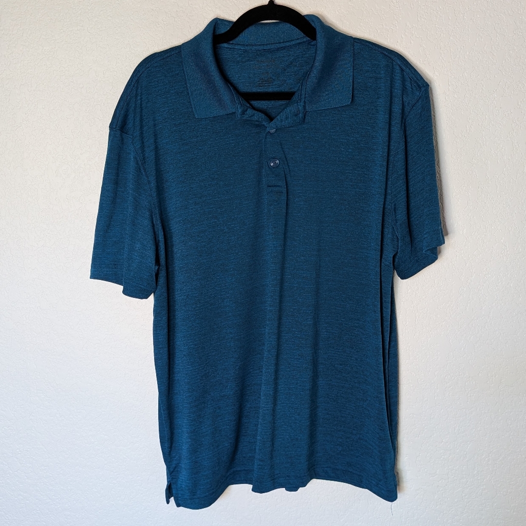 Haggar Teal Polo Shirt For Men